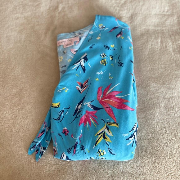 In Every Story Floral A-Line Tie Front Dress - Size 2X - Picture 12 of 13